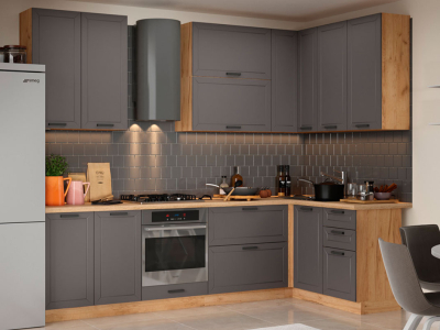 Угловая кухня 280х140 "Альфа" вулкан Угловая кухня 280х140 "Альфа" вулкан