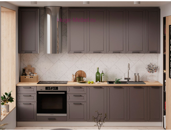 Кухня 2.9 метра "Альфа" вулкан