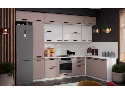 Угловая кухня 340х180 "Призма" с антресолями