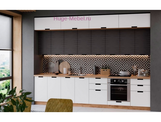 Кухня с антресолями 3.2 метра "Сахара"