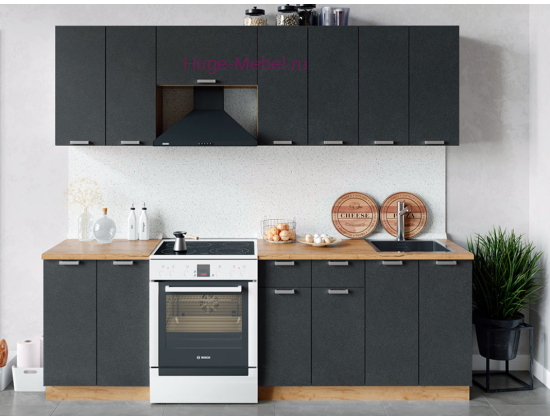 Кухня 240 см "Бетон"