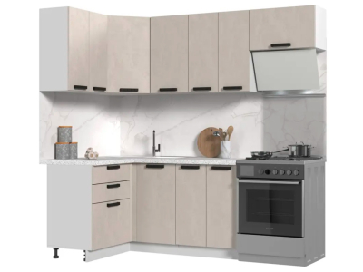 Угловой кухонный гарнитур 220х120 "Пасаденна"