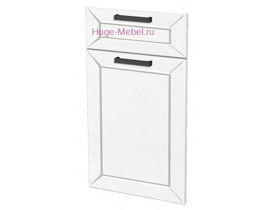 Кухонный фасад Ф-31 холст белый (Альфа)