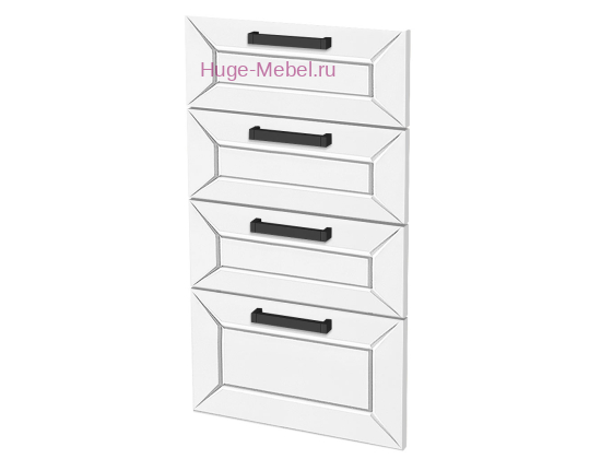 Кухонный фасад Ф-24 холст белый (Альфа)