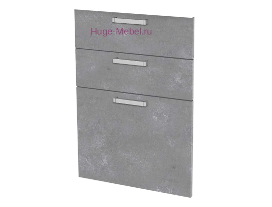 Кухонный фасад Ф-43 бетон темный (Бетон)