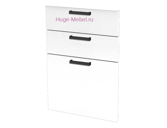 Кухонный фасад Ф-43 белый бриллиант (Пасаденна)