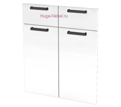 Кухонный фасад Ф-41-М белый бриллиант (Пасаденна)