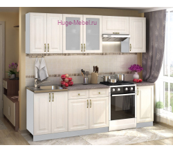 Кухня 2.4 метра "Юлия сандал белый"
