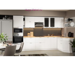 Угловая кухня 335х170 "Катрин" белая