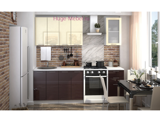 Кухня 160 "Ксения ваниль/шоколад"