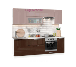 Кухня 2.4 м "Ксения кофе/шоколад"