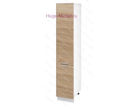 Кухонный пенал напольный 400 Бетон (дуб сонома)