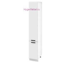 Кухонный пенал напольный высокий 400 Призма (белый супермат)