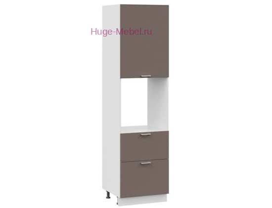 Пенал кухонный с нишей и ящиками высокий 600 Катрин (муссон)