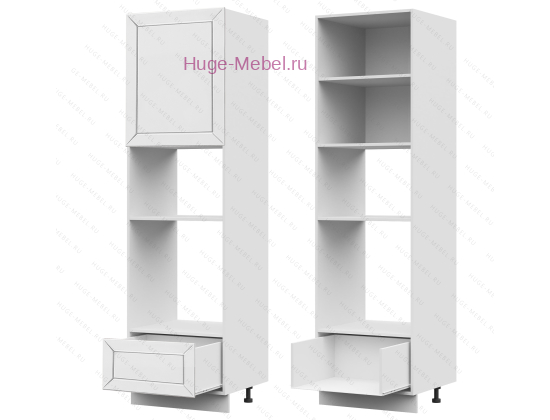 Пенал кухонный для встраиваемой техники 600 Альфа (белый)