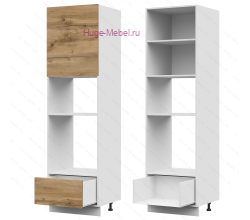 Пенал кухонный для встраиваемой техники 600 Пасаденна (дуб вотан)