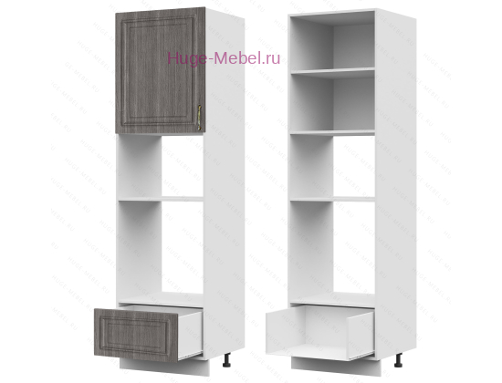 Пенал кухонный для встраиваемой техники 600 Юлия (сандал серый)