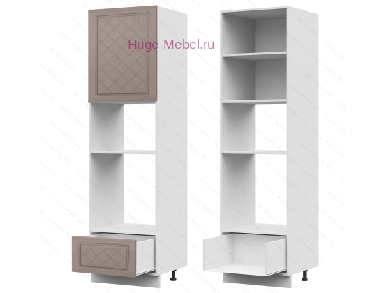 Пенал кухонный для встраиваемой техники 600 Модена (дуб кофе)