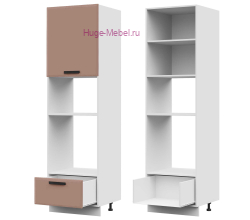 Пенал кухонный для встраиваемой техники 600 Призма (мокко супермат)