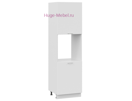 Пенал кухонный напольный с нишей 600 Катрин (софт вайт)