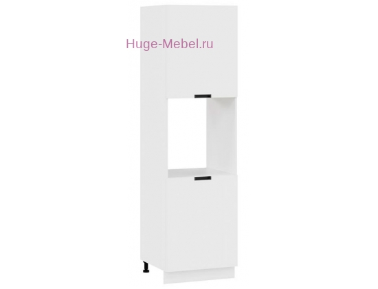 Пенал кухонный напольный с нишей 600 Сахара (белый)