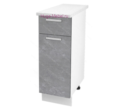 Нижний кухонный шкаф с ящиком  300 Бетон (бетон серый)