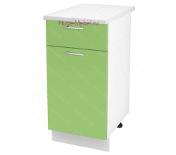 Нижний кухонный шкаф с ящиком  400 Ксения (олива)