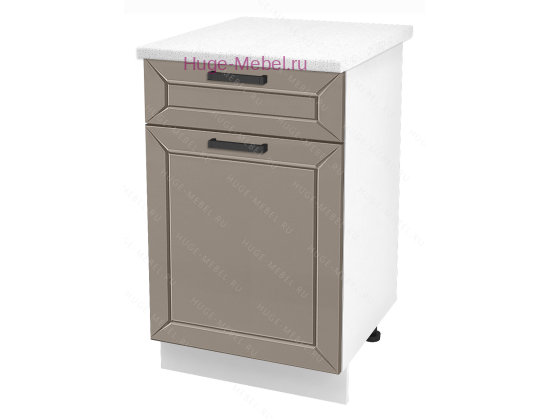 Нижний кухонный шкаф с ящиком  500 Альфа (латте)