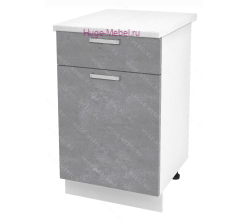 Нижний кухонный шкаф с ящиком 500 Бетон (бетон серый)