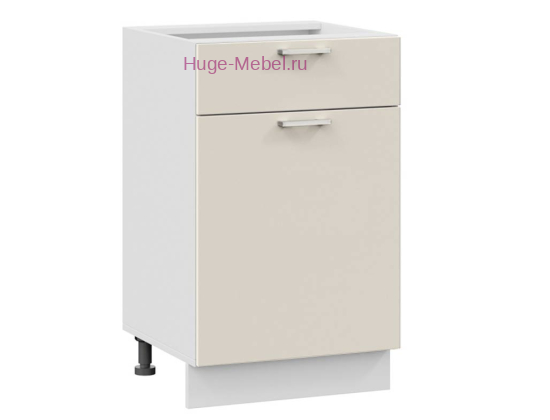 Нижний кухонный шкаф с ящиком  500 Катрин (крем)