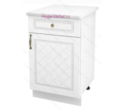 Нижний кухонный шкаф с ящиком  500 Модена (дуб белый)