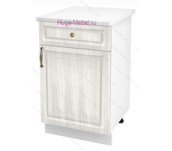 Нижний кухонный шкаф с ящиком  500 Юлия (сандал белый)