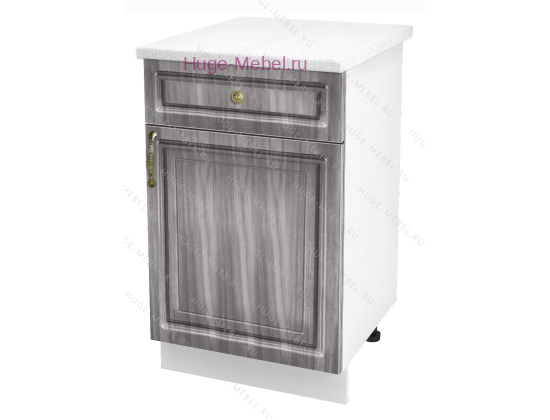 Нижний кухонный шкаф с ящиком  500 Юлия (сандал серый)