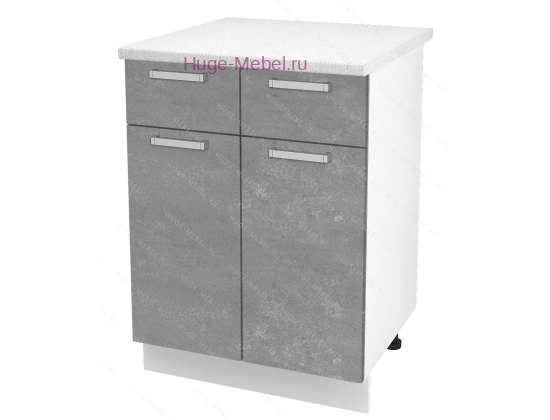 Нижний кухонный шкаф с ящиком  600 Бетон (бетон серый)