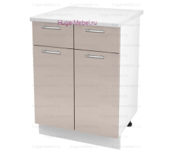 Нижний кухонный шкаф с ящиком  600 Ксения (кофе с молоком)