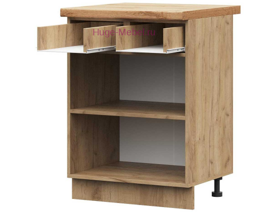 Корпус кухонного шкафа нижнего с 1 ящиком 600 ПВ (дуб крафт)