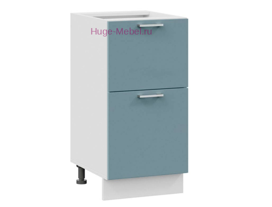 Нижний шкаф кухонный с двумя ящиками 400 Катрин (топаз)