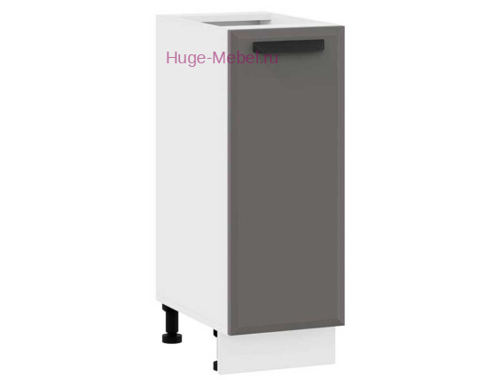 Шкаф кухонный нижний 300 Призма (асфальт супермат)