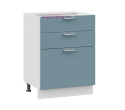 Кухонный шкаф нижний с тремя ящиками 600 Катрин (топаз)