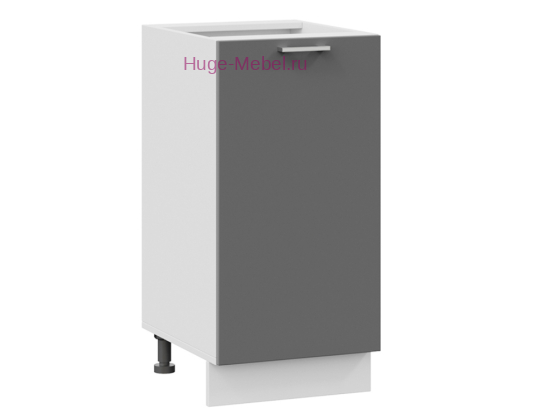Шкаф кухонный нижний 400 Катрин (софт графит)