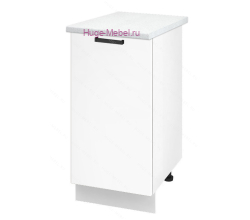 Шкаф кухонный нижний 400 Пасаденна (белый бриллиант)