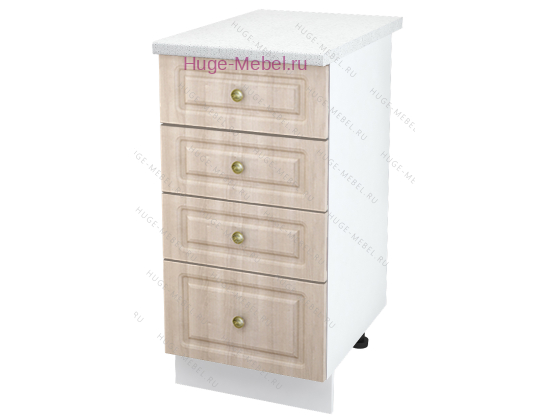 Нижний кухонный шкаф 4 ящика 400 Юлия (дуб сонома)