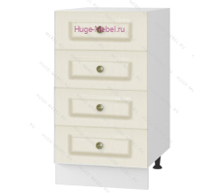 Нижний кухонный шкаф 4 ящика 400 Модена (дуб ваниль)