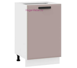 Шкаф кухонный нижний 500 Призма (мокко супермат)