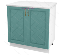 Шкаф кухонный нижний 800 Модена (дуб бирюза)