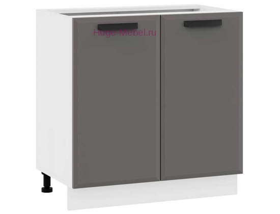 Шкаф кухонный нижний 800 Призма (асфальт супермат)