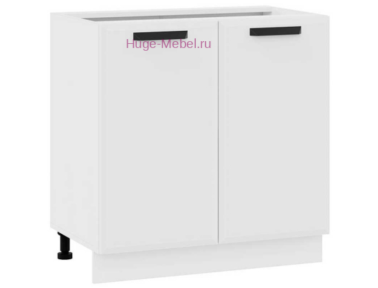 Шкаф кухонный нижний 800 Призма (белый супермат)