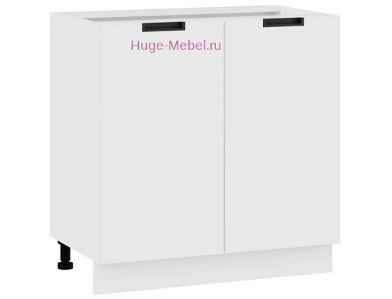 Шкаф кухонный нижний 800 Сахара (белый)