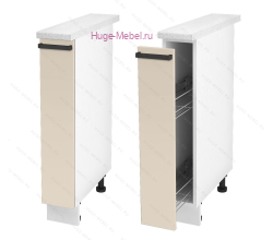 Нижний кухонный шкаф бутылочница 150 Альфа (брюле)