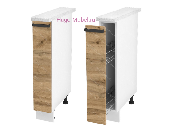 Нижний кухонный шкаф бутылочница 150 Пасаденна (дуб вотан)